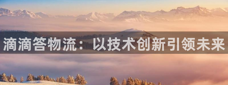 28圈反水怎么算：滴滴答物流：以技术